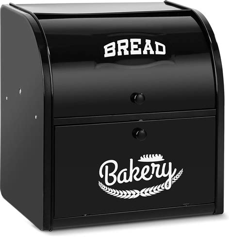 metal bread box amazon|stainless steel bread boxes.